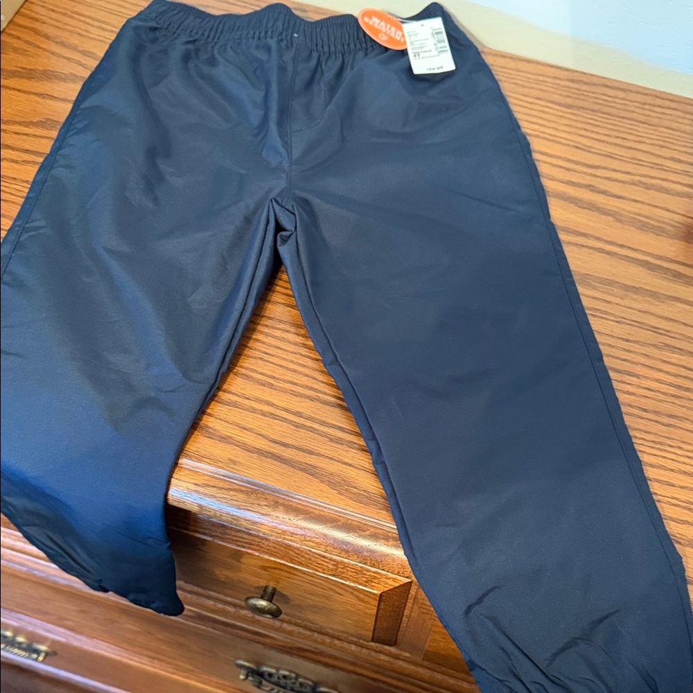 Toddler Boy Navy Elastic Water Resistant Waist Pants
